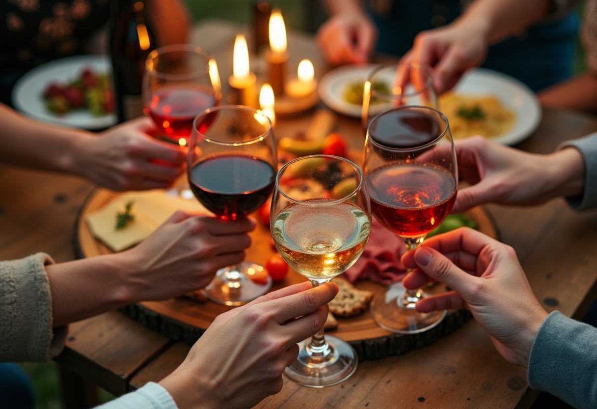 Apéro entre amis : on trinque autour d'une belle table